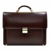 Портфель кожаный Desisan 2006-019 коричневый флотар