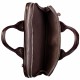 Портфель мягкий кожаный BOND 1320-355 коричневый кроко