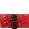 Кошелек женский кожаный Desisan 906-500 красный узор