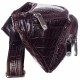 Поясная сумка кожаная KARYA 0201-57 коричневый кроко