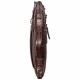 Портфель мягкий кожаный BOND 1418-355 коричневый кроко