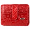 Кредитница кожа CANPEL 090-323 красный узор