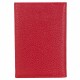 Обложка паспорт кожа Desisan-4 красный флотар