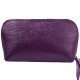 Косметичка кожа Desisan 1-517 фиолетовые цветочки