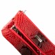 Ключница кожаная Desisan 953-500 красный узор