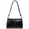 Сумка женская кожа Desisan 3017-633 черный кроко лак