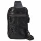 Кожаный рюкзак через плечо BUFFALO BAGS M7592A черный