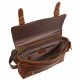 Портфель мягкий кожаный BUFFALO BAGS M7379C коричневый