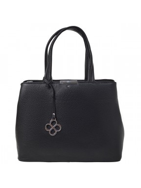 Женская сумка кожаная TM Barkli 2021317-01 черная