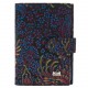 Обложка авто+паспорт кожа Desisan 102-995 синие цветы