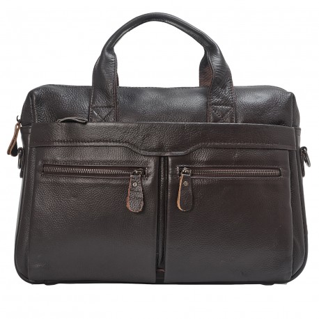 Портфель мягкий кожаный BUFFALO BAGS 7122C-1 светло-коричневый