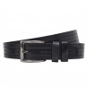 Ремень кожаный GRASS классика 3,5 см 3046-01 черный