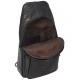 Кожаный рюкзак через плечо BUFFALO BAGS M9075A черный кроко