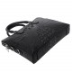 Портфель мягкий кожаный BUFFALO BAGS M17623A черный кроко