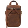 Мужская кожаная сумка через плечо BUFFALO BAGS M9097C коричневая