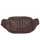 Мужская кожаная поясная сумка BUFFALO BAGS M9079C коричневый кроко