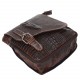 Мужская кожаная сумка через плечо BUFFALO BAGS M8000C коричневый кроко