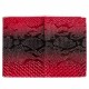 Обложка для паспорта кожаная Desisan-500 красный узор