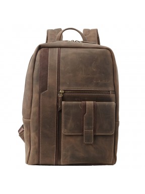 Рюкзак кожаный TONY BELLUCCI 5190-06 коричневый нубук