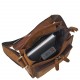 Мужская кожаная сумка через плечо BUFFALO BAGS 7055Q светло-коричневый нубук