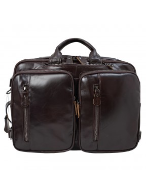 Портфель мягкий кожаный BUFFALO BAGS M7014C коричневый