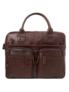Портфель мягкий кожаный BUFFALO BAGS M8380C-1 коричневый