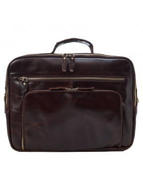 Портфель мягкий кожаный BUFFALO BAGS M5015C коричневый