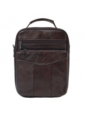 Мужская кожаная сумка через плечо BUFFALO BAGS M7456C коричневая