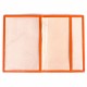 Обложка для паспорта кожаная 002-302 оранжевый флотар