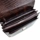 Портфель кожаный Desisan 217-19 коричневый кроко