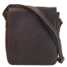 Мужская кожаная сумка через плечо BUFFALO BAGS M6133C коричневая под нубук