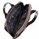 Портфель кожаный Desisan 052-19 коричневый кроко