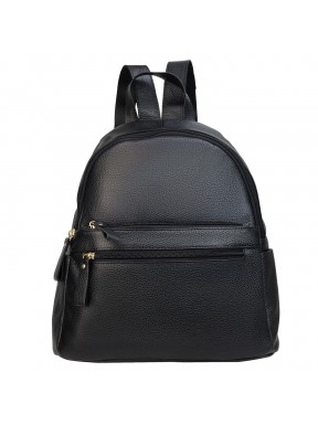 Кожаный женский рюкзак черный BUFFALO BAGS MB173black