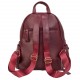 Кожаный женский рюкзак темно-красный BUFFALO BAGS MB173red