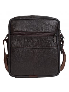 Барсетка мягкая кожаная BUFFALO BAGS M6108C коричневая