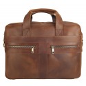 Портфель мягкий кожаный BUFFALO BAGS M2019R коричневый нубук