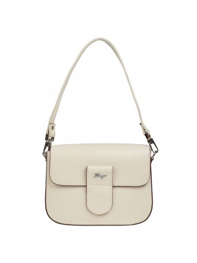 Сумка маленькая кожаная KARYA 5068-013 светло-бежевая
