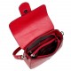 Сумка маленькая кожаная KARYA 5068-46 красный флотар