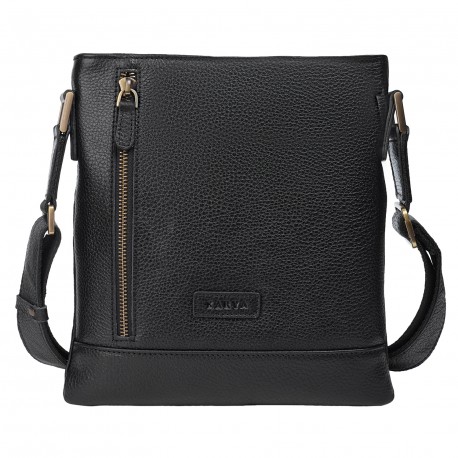 Сумка мужская кожа KARYA 0515-45 черный флотар