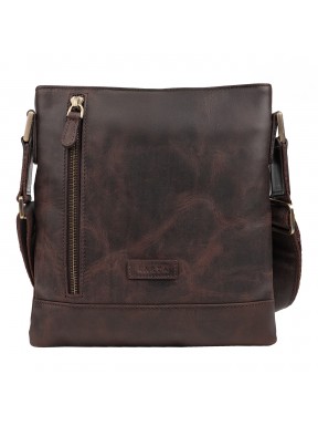 Сумка мужская кожа KARYA 0515-31 коричневый нубук