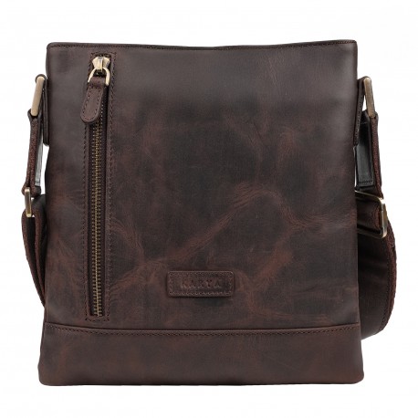 Сумка мужская кожа KARYA 0515-31 коричневый нубук