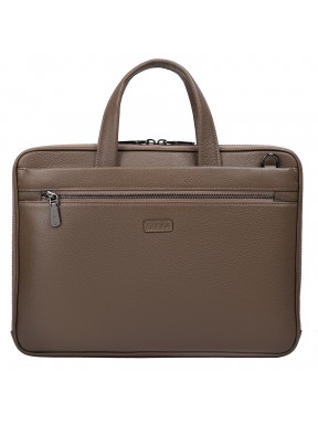 Портфель мягкий кожа KARYA 2545-51 тауп флотар