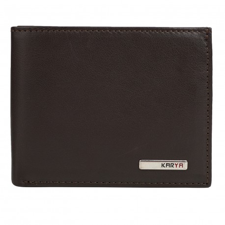 Портмоне мужское кожа KARYA 0987-39 коричневый флотар
