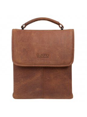 Сумка мужская кожа KARYA 0268-32 светло-коричневый нубук