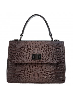 Сумка женская кожа Desisan 2047-4229 темно-бежевый кроко