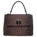 Сумка женская кожа Desisan 2047-4229 темно-бежевый кроко