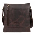 Сумка мужская кожа KARYA 0515-31 коричневый нубук