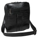 Барсетка мягкая кожа KARYA 0678-53 черный кроко