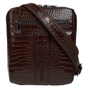 Барсетка мягкая кожа KARYA 0678-57 коричневый кроко