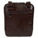 Барсетка мягкая кожа KARYA 0678-57 коричневый кроко
